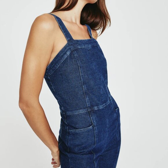 NEW AG Calli Fitted Overalls denim design in Foliage for women 1125 7m3 - Picture 7 of 9